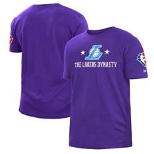 Мужская футболка New Era Purple Los Angeles Lakers 2021/22 City Edition из матового джерси New Era