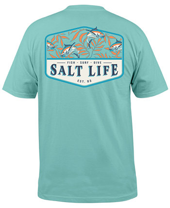 Мужская футболка с короткими рукавами и графическим принтом Hide N Sea Salt Life