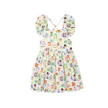 Baby's, Little Girl's &amp; Girl's Gourmet Food Ruffle-Sleeve Dress Worthy Threads