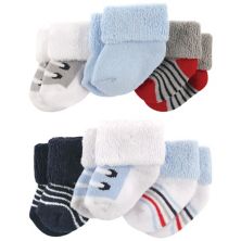 Комплект носков для новорожденных и малышей, сине-серые кроссовки, 0–3 месяца Luvable Friends