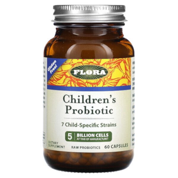 Детский пробиотик, 60 капсул Flora