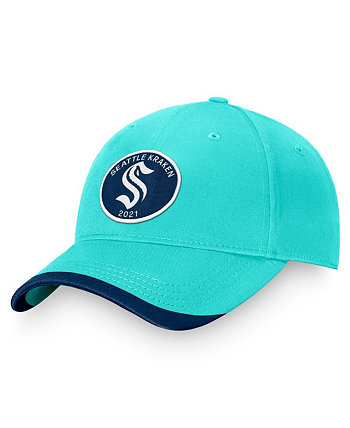 Branded Men's Light Blue Seattle Kraken Fundamental Adjustable Hat Fanatics