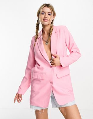 Розовый однобортный пиджак Heartbreak Heartbreak