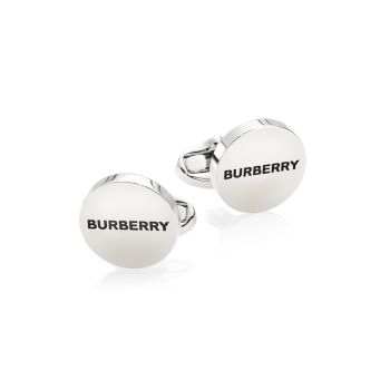 Запонки с гравировкой логотипа Burberry