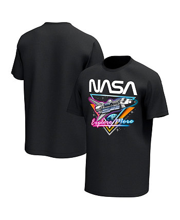 Мужская черная футболка NASA с неоновым светом Philcos