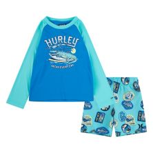 Комплект из топа для плавания и шорт для малышей Hurley Travel Patch UPF 50+ H2O-Dri Hurley