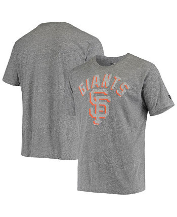 Мужская серая футболка San Francisco Giants Shadow Of A Doubt Tri-Blend с принтом New Era