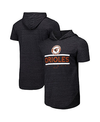 Мужская Джерси Majestic Черная Baltimore Orioles Tri-Blend Hoodie Majestic