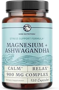 Magnesium Citrate Complex 500 MG for Calm, Relaxation, Constipation & Digestion Health Support | High Absorption Magnesium Supplement with Elemental Magnesium Oxide | Non-GMO, Soy-Free | 60ct Nobi Nutrition