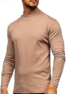 Мужской Свитер Rela Bota Half Turtleneck Long Sleeve Pullover Basic Designed Undershirt Stretch Slim Fit Rela Bota