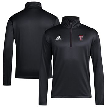 Мужская куртка-пуловер adidas Texas Tech Red Raiders 2024 с технологией AEROREADY и четвертью молнии Unbranded