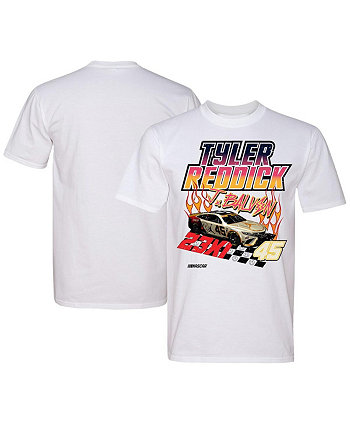 Мужская белая футболка Tyler Reddick x J Balvin 23xi Racing