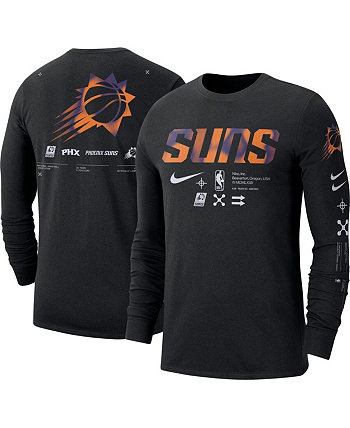 Мужская черная футболка с длинным рукавом Phoenix Suns Essential Air Traffic Control Nike