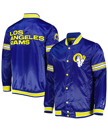 Мужская атласная университетская куртка Royal Los Angeles Rams Midfield с полной застежкой Starter