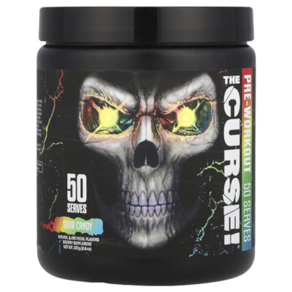 The Curse, Pre-Workout, Sour Candy, 8.8 oz (Унции) (250 g) JNX Sports