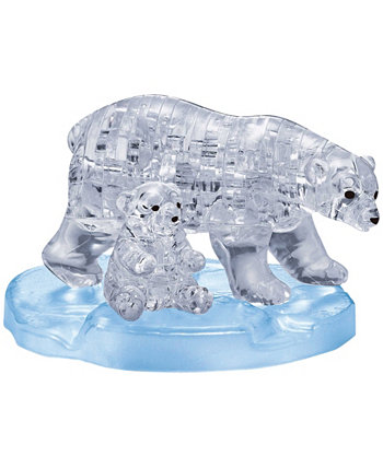 3D Crystal Puzzle - Белый медведь и ребенок - 40 штук Areyougame