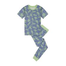 Sleep On It Boys Green Dino Super Soft Snug Fit Пижамный комплект из 2 предметов для сна Sleep On It