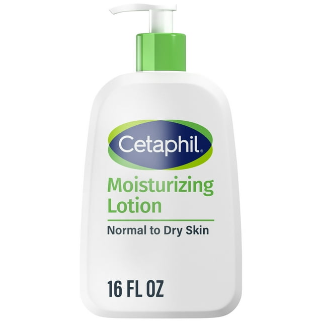 Cetaphil Moisturizing Lotion for Normal to Dry Skin, Hydrating Fragrance Free, 16 fl oz Cetaphil