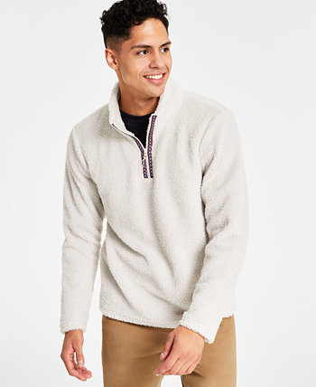 Мужской флисовый свитер с молнией в четверть, созданный для Macy's Sun & Stone