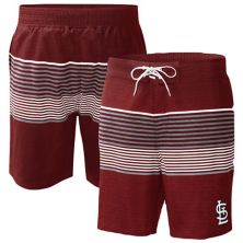 Men's G-III Sports by Carl Banks  Red St. Louis Cardinals Coastline Volley Swim Shorts G-III Sports by Carl Banks