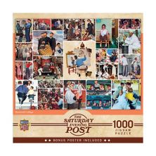 Пазлы-шедевры, 1000 деталей, пазл-коллаж The Saturday Evening Post Нормана Роквелла Masterpieces Puzzles