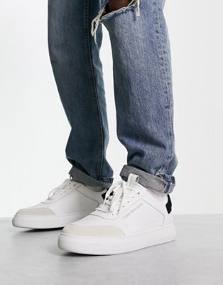 Мужские кеды в стиле лайфстайл Calvin Klein Jeans в белом цвете Calvin Klein