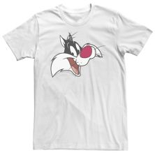 Мужская Футболка Looney Tunes Sylvester Face Portrait Looney Tunes