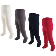 Touched by Nature Baby, Toddler and Kids Girl Organic Cotton Tights, Red Navy Touched by Nature