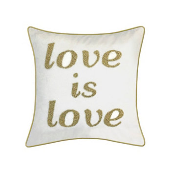 Подушка из бисера "Любовь - это любовь" Edie@Home