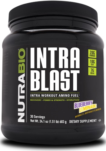 Intra Blast Бруснично-лимонадный 680 г - 20 г аминокислот, 10 г EAA, 7 г BCAA NutraBio