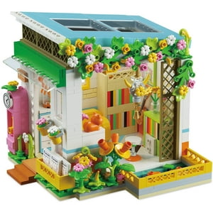 Friends House for Girls Friendship Lounge Reading Room Dream Girl Family House Building Bricks Set 608pcs Micro Mini Building Blocks for Girls 6-15 Old, 4.72*4.64 *4.25 inch Kiddopark