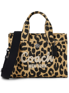 Сумка тоут COACH Cargo Tote 26 с принтом леопарда COACH