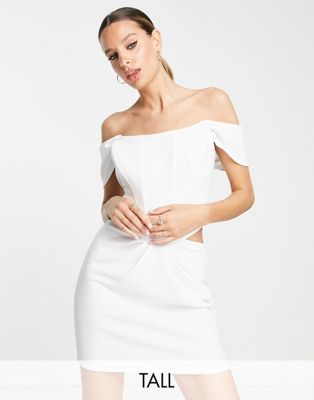 Белое корсетное платье с открытыми плечами Jaded Rose Tall Jaded Rose Tall