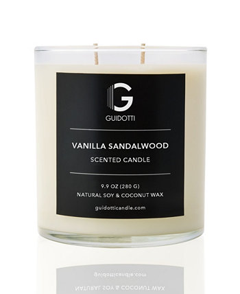 Ароматическая свеча Vanilla Sandalwood, 2 фитиля, 9,9 унции Guidotti Candle