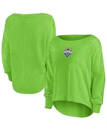 Женская модная футболка с длинными рукавами Rave Green Seattle Sounders FC Corner Kick Fanatics
