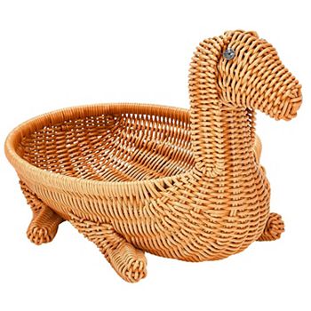 Dog Shaped Storage Basket Brown Prosumer'S Choice