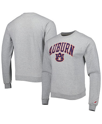 Мужской флисовый пуловер с капюшоном Heather Grey Auburn Tigers 1965 Arch Essential League Collegiate Wear