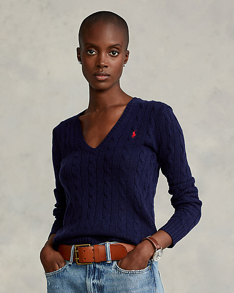 Вязаный свитер из шерсти и кашемира Ralph Lauren