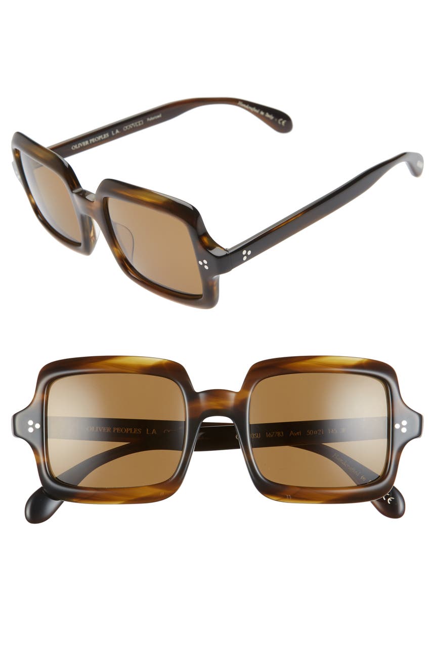 Квадратные солнцезащитные очки Avri 50 мм Oliver Peoples