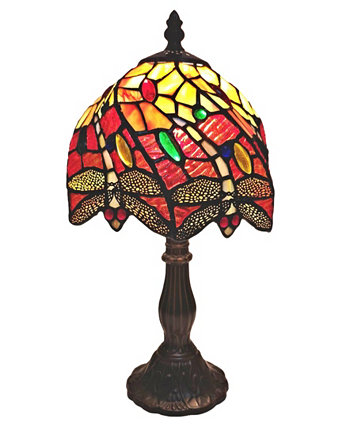 Настольная лампа Tiffany Style Dragonfly Amora Lighting
