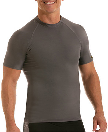 Men's Activewear Raglan Short Sleeve Crewneck T-shirt Instaslim
