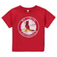 Футболка Toddler Soft as a Grape Red St. Louis Cardinals Cooperstown Collection Shutout Soft As A Grape