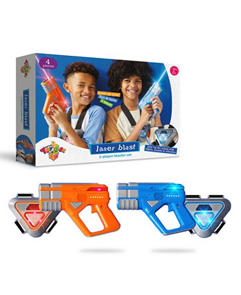 Набор бластеров Laser Blast для 2 игроков, состоящий из 4 предметов, созданный для Macy's Geoffrey's Toy Box