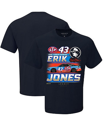 Мужская темно-синяя футболка Erik Jones STP Legacy Motor Club Team Collection