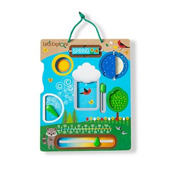 Melissa & Doug Let's Explore Wooden Weather Board Outdoor Observations Toy Melissa & Doug