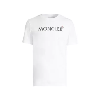 Moncler Мужская футболка с круглым вырезом и логотипом Moncler