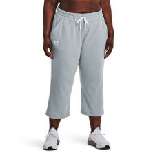 Plus Size Under Armour Rival French Terry Flare Crop Pants Under Armour