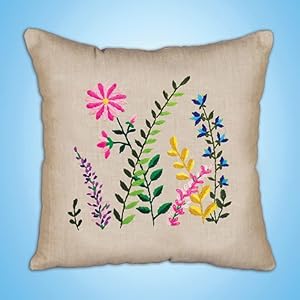 Design Works Crafts Inc. Wildflowers Crewel Pillow Kit, Multi Design Works