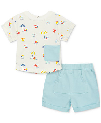 Футболка и шорты с рисунком для мальчиков и девочек, комплект из 2 предметов FOCUS
