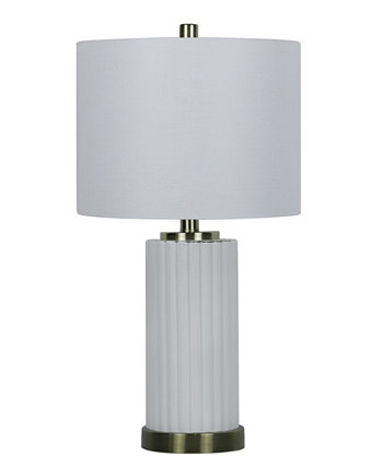 23-дюймовая настольная лампа из архитектурного стекла с дизайнерским абажуром FANGIO LIGHTING